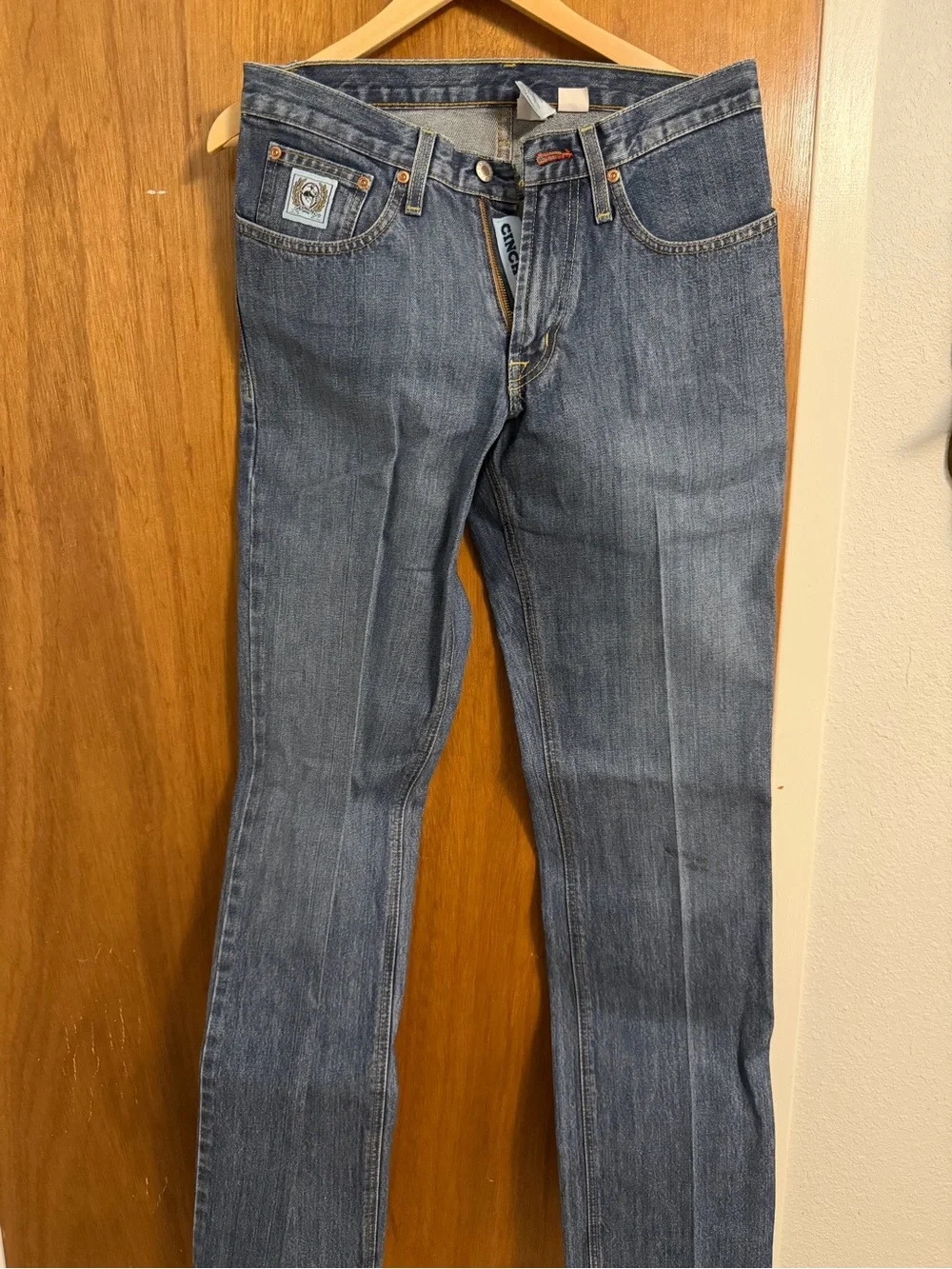 Cinch Men's Bootcut Jeans in Medium Blue Denim 30x36